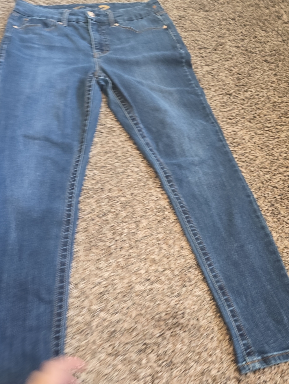 Seven7 Women's Skinny Jeans in Medium Blue Wash